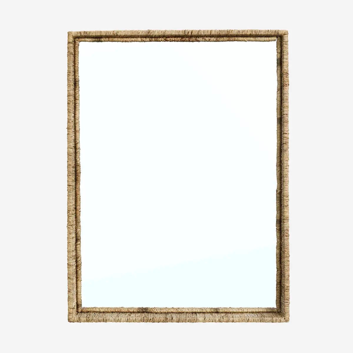 MIRROR W/ JUTE FRAME