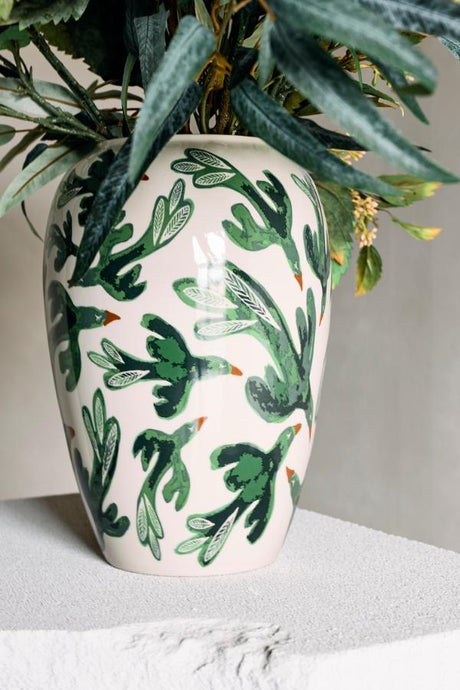 Birdliva Vase, Multi, Stoneware