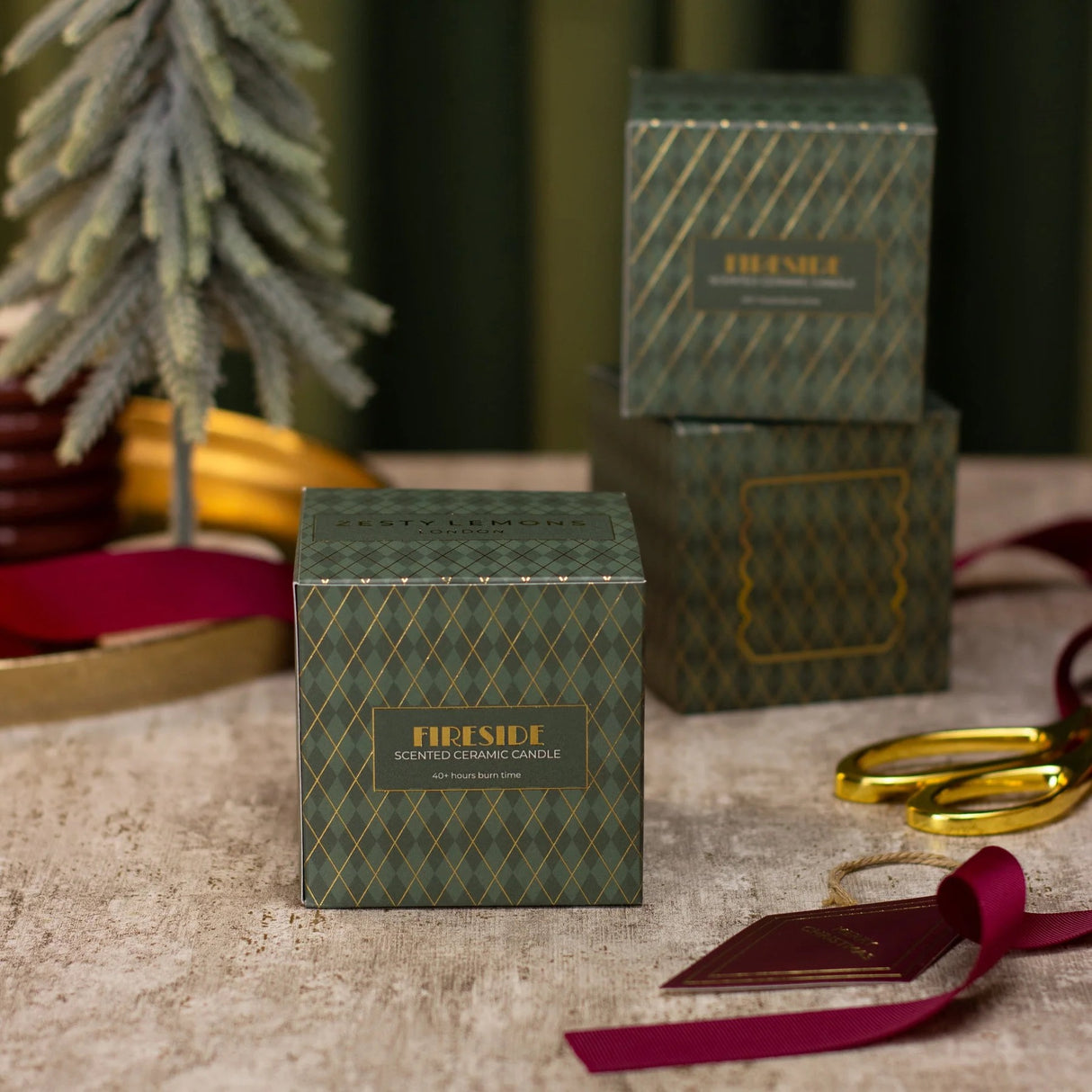 UNDER THE TREE: OLIVE FIRESIDE CANDLE - FIRESIDE