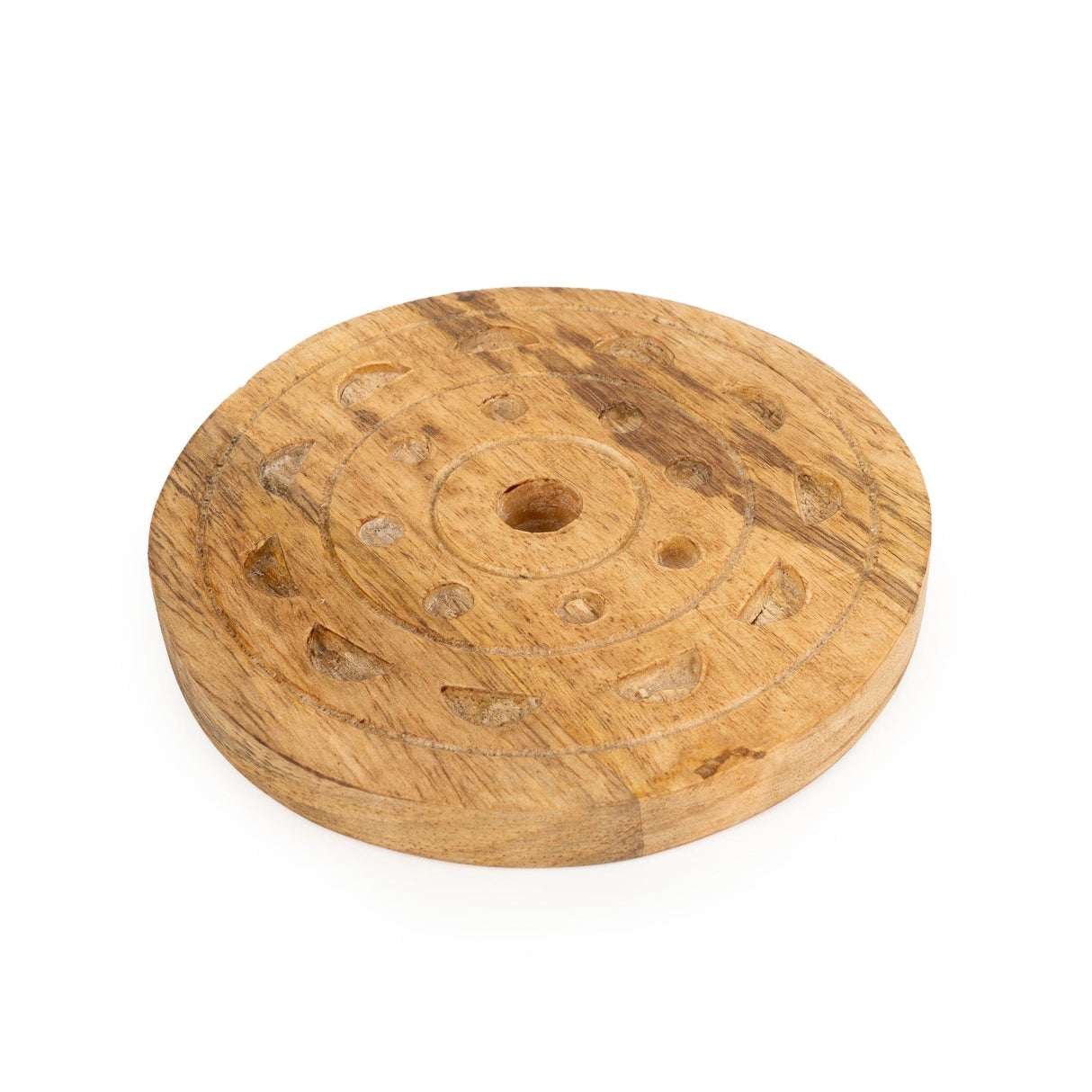 Set of 4 Coasters - Mango Wood Debossed Design