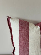 Esmee Burgundy Stripe Cushion