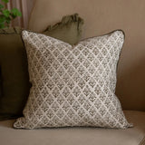 Aubrey Olive Print Cushion 45cm
