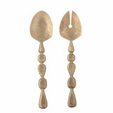 Edi Salad Servers, Brass, Metal S/2