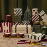 Christmas Spice: Burgundy Tea Light Cracker (Box of 3) - Spiced Clementine