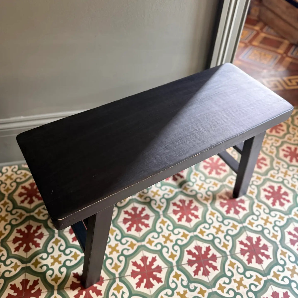 Painted Mango Wood Bench