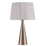 SOUTHBOURNE SMOKED GOLD TABLE LAMP WITH LINEN SHADE 60CM