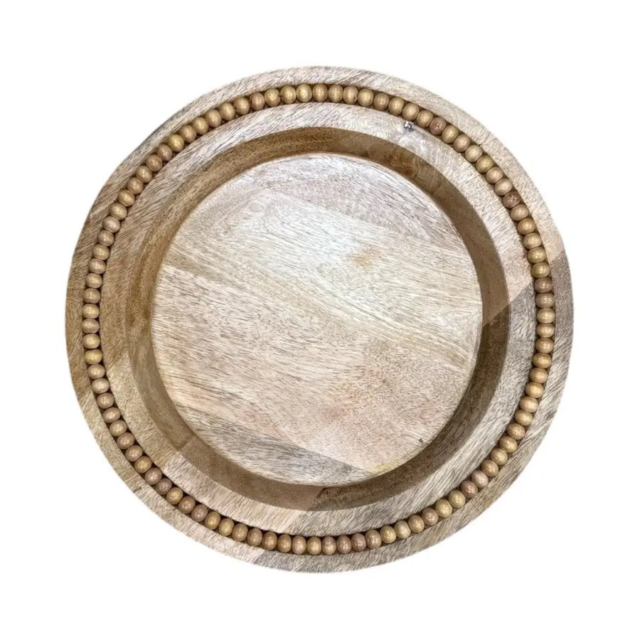 Round Wooden Plate, 3 Sizes