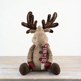 Sitting Fabric Reindeer Deco, 40cm