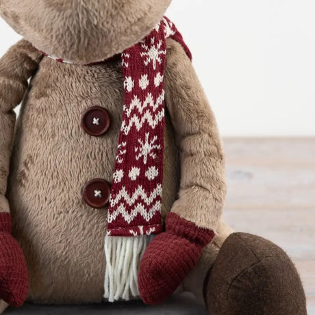 Sitting Fabric Reindeer Deco, 40cm