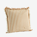 STRIPED CUSHION COVER W/ FRINGES