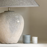 Lamp Ceramic Nero With Dark Grey Shade
