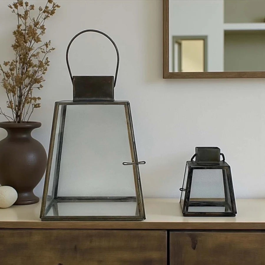 LARGE RIXI AGED LANTERN 22CM