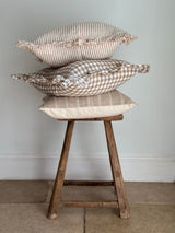 Hallie Brown Gingham Cushion - 2 sizes