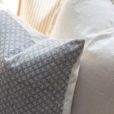 Francesca Light Blue Print Cushion