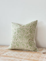 Ivy Sage Green Print Cushion