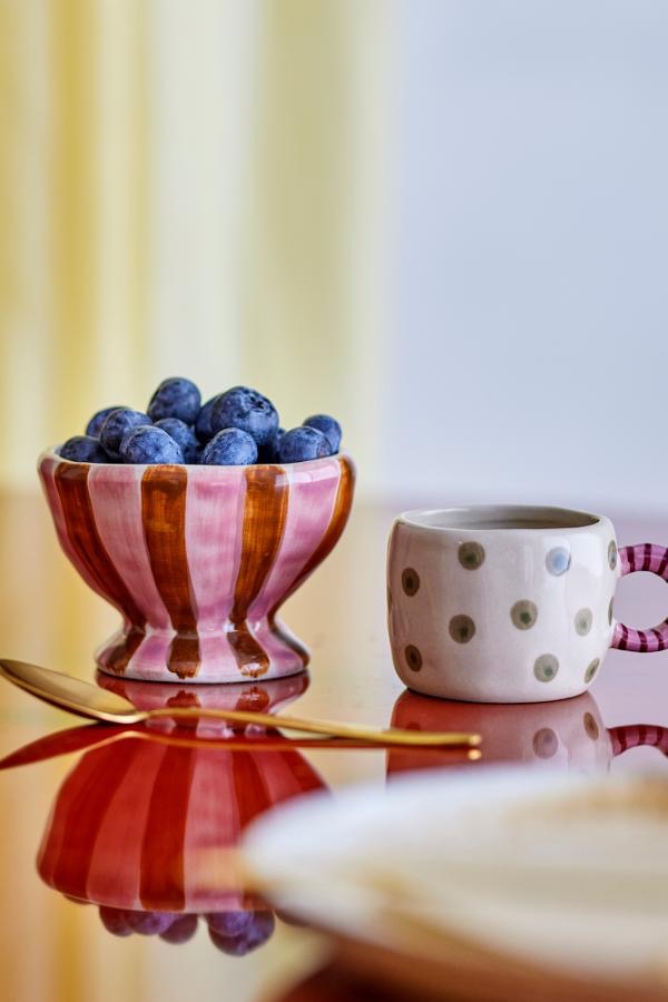 Nini Bowl, Red/Pink, Stoneware