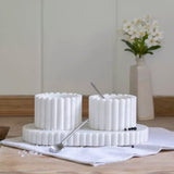 Makrana Marble Pinch Pots With Tray