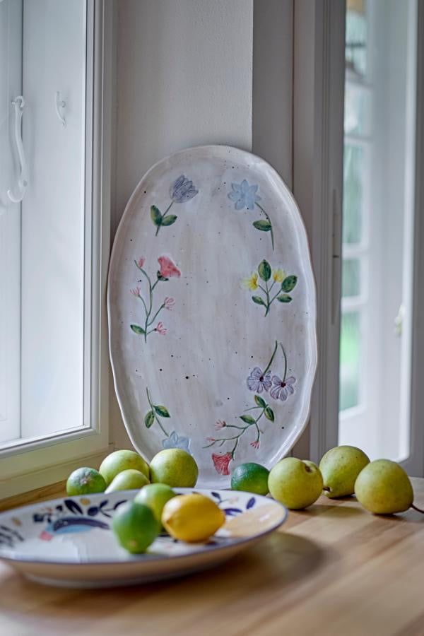 Camilla Large Serving Plate, Multi, Stoneware