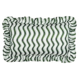 Summer Solstice Wiggly Stripe Outdoor Cushion Green