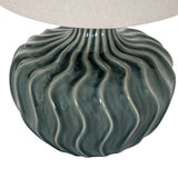 Veyla Ceramic Table Lamp With Linen Shade