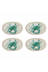 Hadden Plate, Green, Stoneware - CRAB