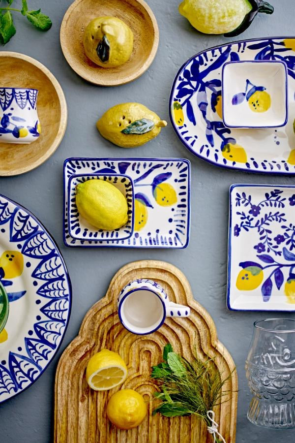 Maxima Small Plate, Blue, Stoneware S/2