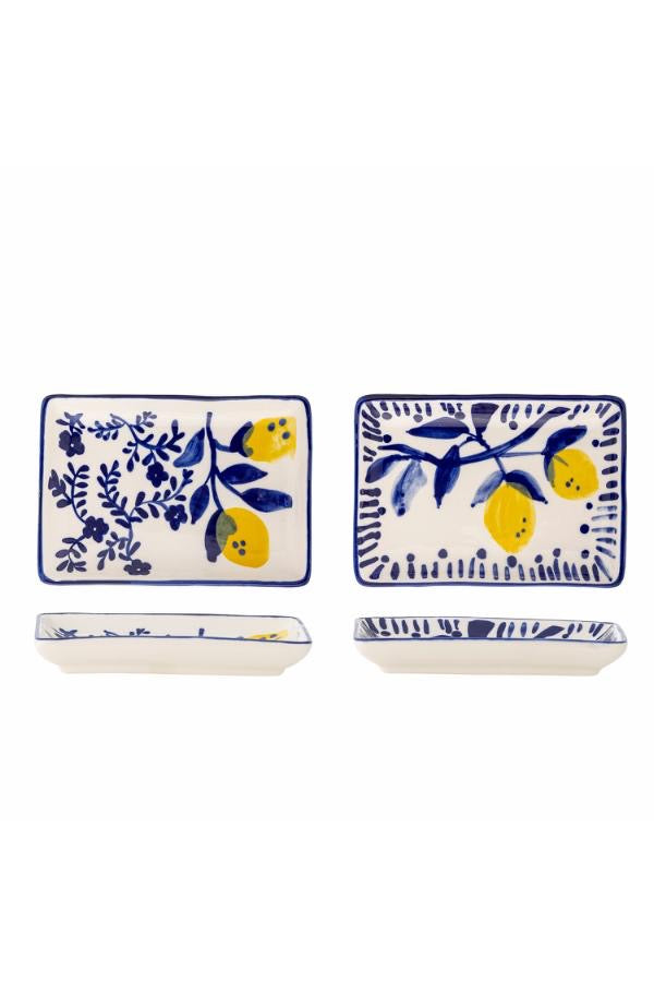 Maxima Small Plate, Blue, Stoneware S/2