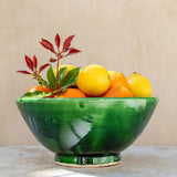Tazekka Large Green Moroccan Ceramic Bowl - 2 sizes