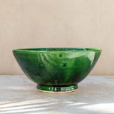 Tazekka Large Green Moroccan Ceramic Bowl - 2 sizes