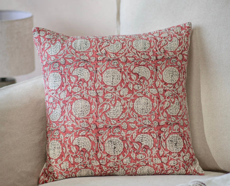 CLARENDON RED PAISLEY 45CM CUSHION
