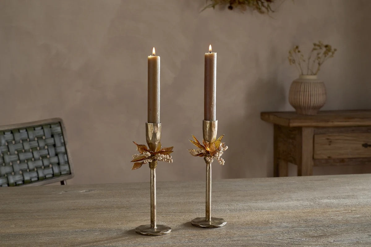 NKUKU - Parili Candle Holder - Ochre - (Set of 2)