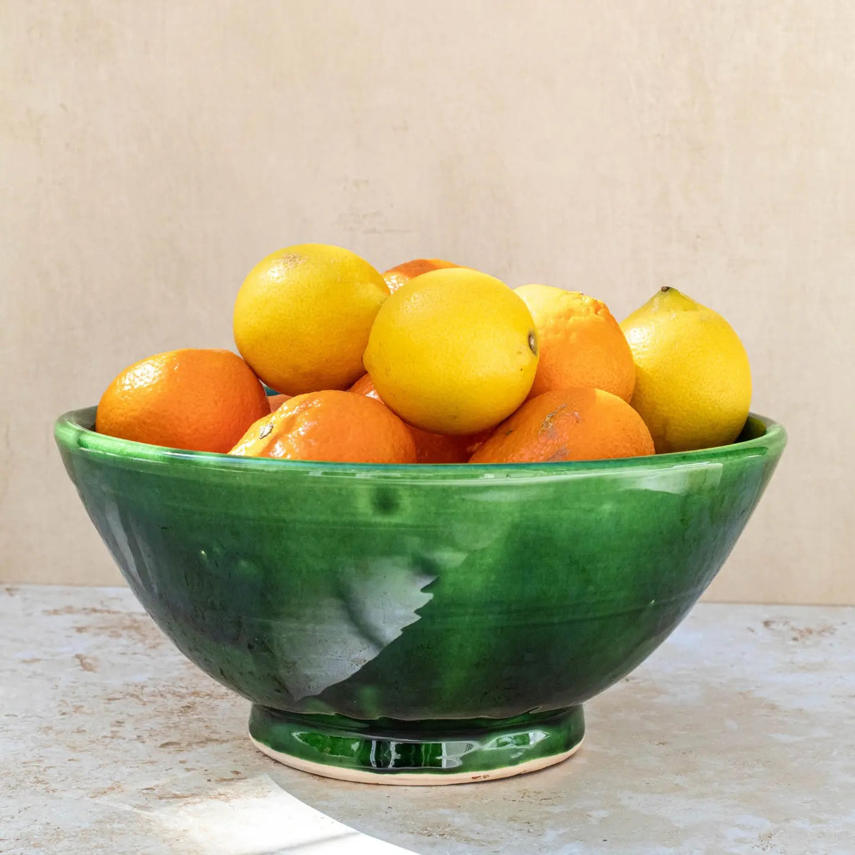 Tazekka Large Green Moroccan Ceramic Bowl - 2 sizes