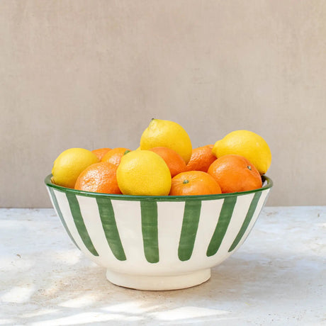 Large Handmade Moroccan Ceramic Bowls - 3 colours