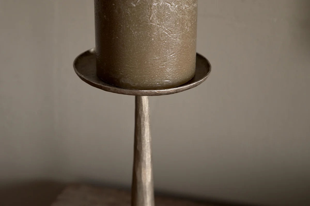 NKUKU - Lora Pillar Candle Holder - Brass
