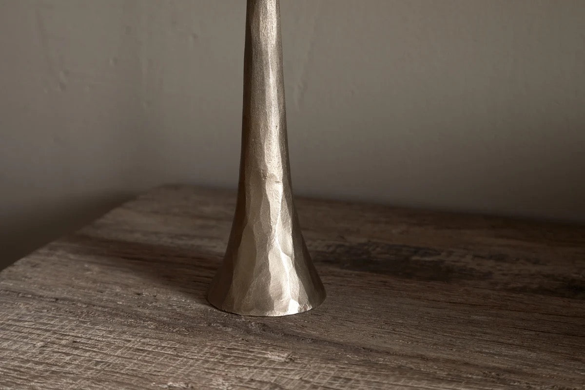 NKUKU - Lora Pillar Candle Holder - Brass