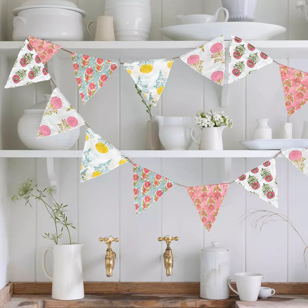 Bunting Cotton Hand Block Print