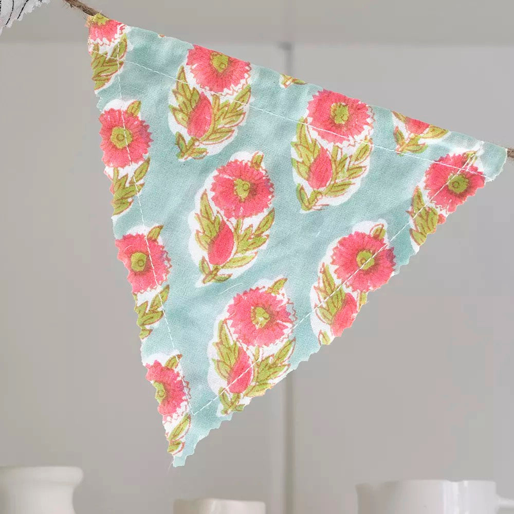 Bunting Cotton Hand Block Print