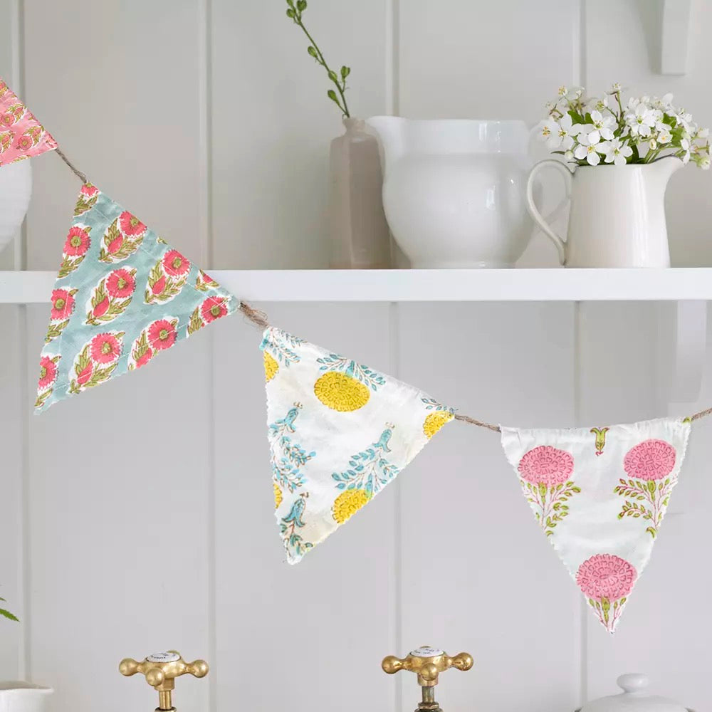 Bunting Cotton Hand Block Print
