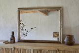 Yamuna Rectangular Mirror - Aged Antique Brass