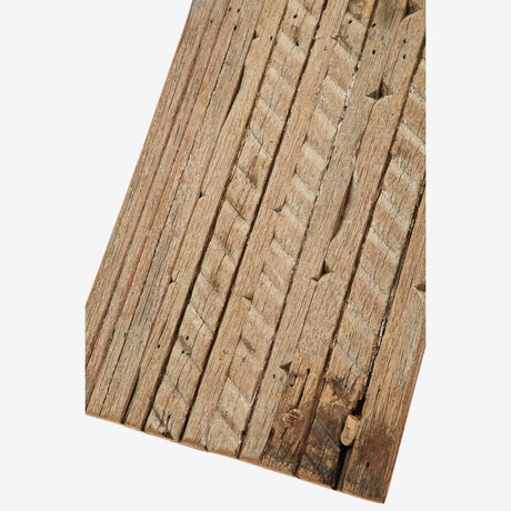 RECYCLED WOODEN PEDESTAL TRAY