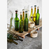 RECYCLED WOODEN PEDESTAL TRAY