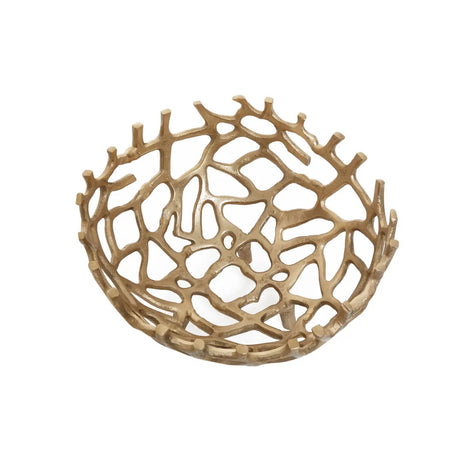 Prato  Coral Effect Bowl - Gold