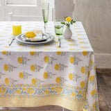 Lemon Cotton Hand Block Print Napkin S/4