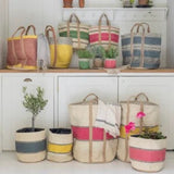 Jute Storage Bag Blue