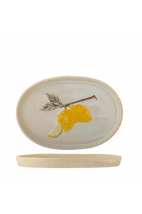Hadden Serving Plate, Yellow, Stoneware