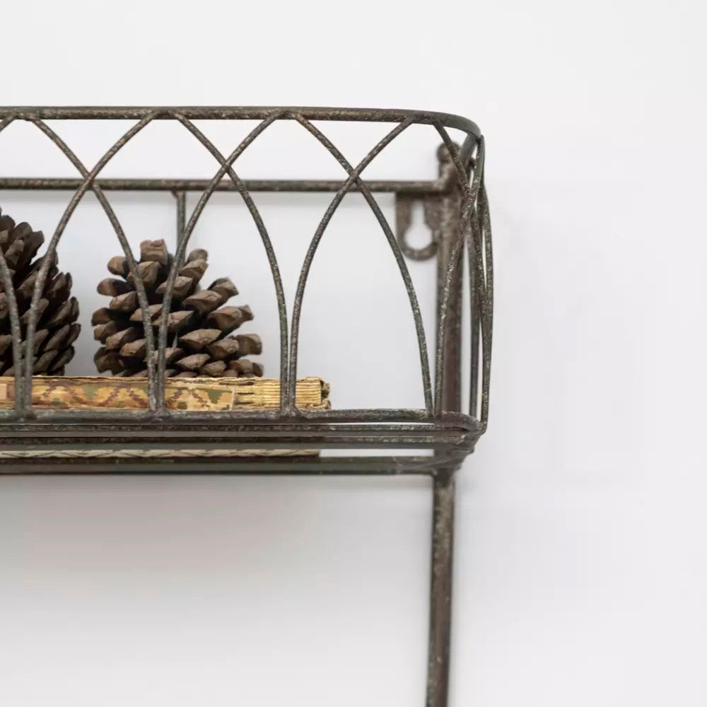 Decorative Shelf With Hooks Large