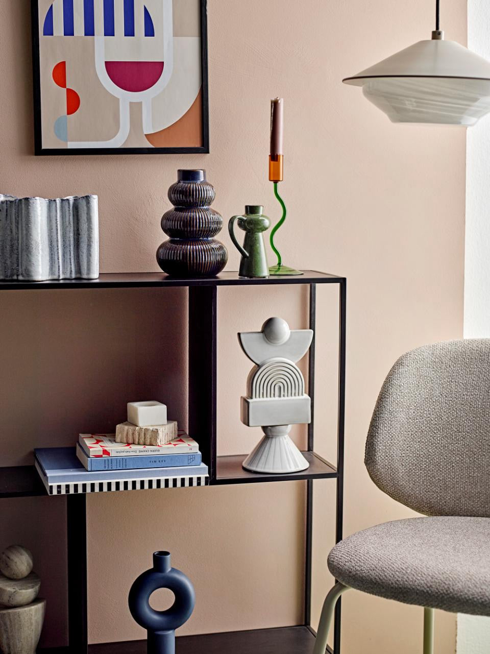 Mack Shelf, Black, Metal