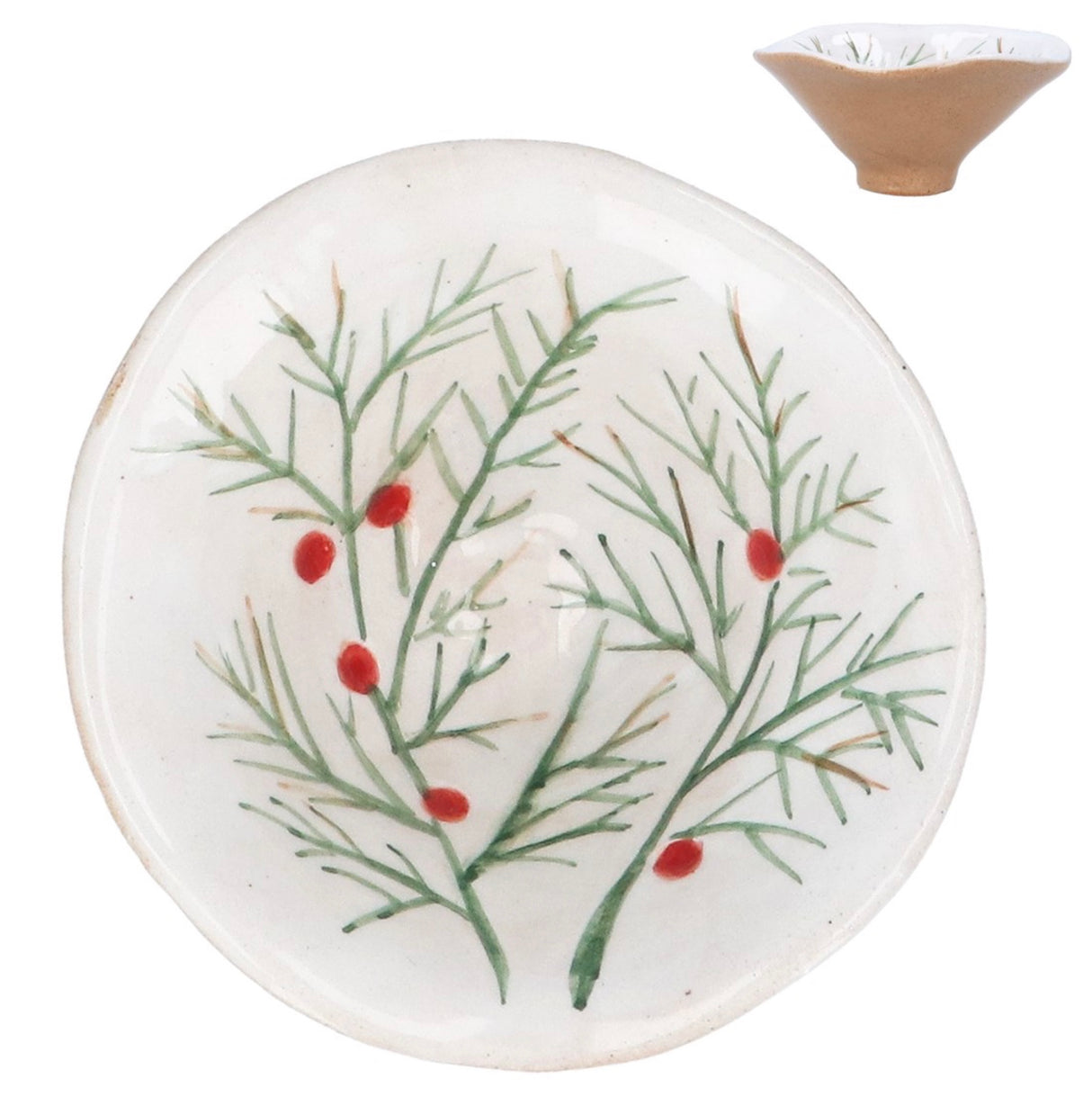 Stoneware Mini Bowl - Holly & Berries