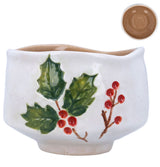 Stoneware Bowl - Holly and Berries