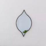 Teardrop Mirror Antique Silver